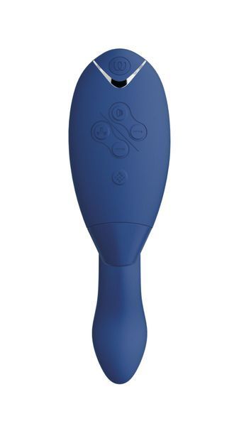 Подвійний вакуумний кліторальний стимулятор Womanizer Duo 2 - Blueberry, незалежні мотори SO8756 фото