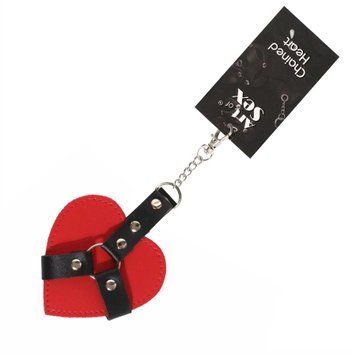 Брелок на карабине для ключей Art of Sex Chained Heart, Красный SX2338 фото