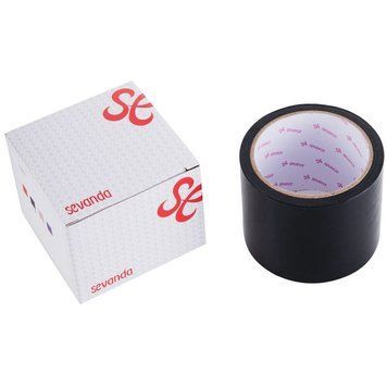 Скотч для бондажу LOCKINK SEVANDA Electrostatic Tape, чорна, 16 м SX0890 фото