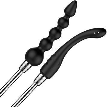 Набор анальных насадок для душа Nexus ADVANCED Shower Douche Duo Kit &ndash; Black, 2 шт SO9858 фото