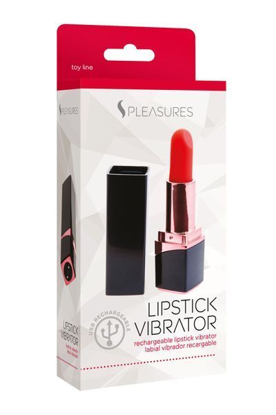 Вибратор-помада S Pleasures Lipstick Vibrator, очень реалистичный, 10 режимов SX1599 фото