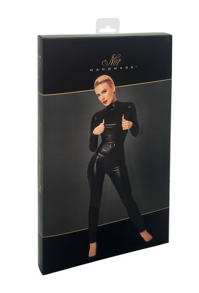 Комбинезон Noir Handmade F319 Caged, XXL, под латекс, длинный рукав, с доступом, кольцо на поясе SX0349 фото