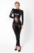 Комбинезон Noir Handmade F319 Caged, XXL, под латекс, длинный рукав, с доступом, кольцо на поясе SX0349 фото 2
