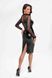 Платье Noir Handmade F310 Sublime, L, black, миди, мокрый эффект, верх &mdash; сетка, длинный рукав SX0299 фото 2
