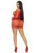 Платье-сетка с сердечками Leg Avenue Heart net mini dress Red, завязки, открытые плечи, one size SO7885 фото 6