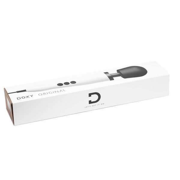 Вибромассажер DOXY Original White, очень мощный, питание 220В, пульсирующие вибрации SO1431 фото