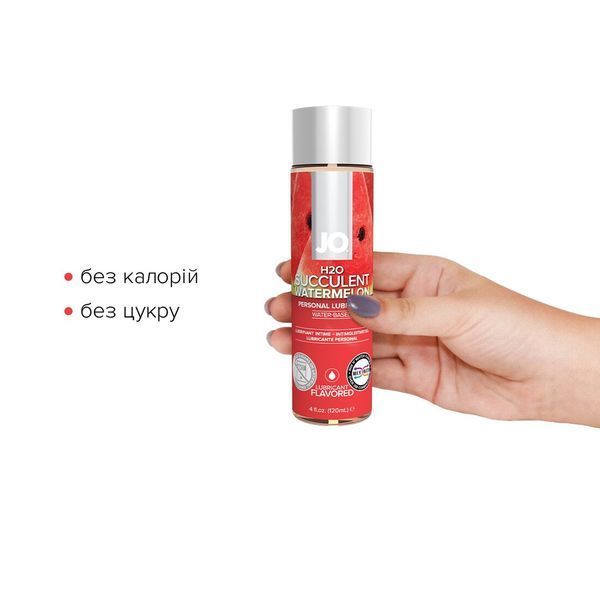Смазка на водной основе JO H2O &mdash; Watermelon (120 мл) без сахара, растительный глицерин SO1673 фото