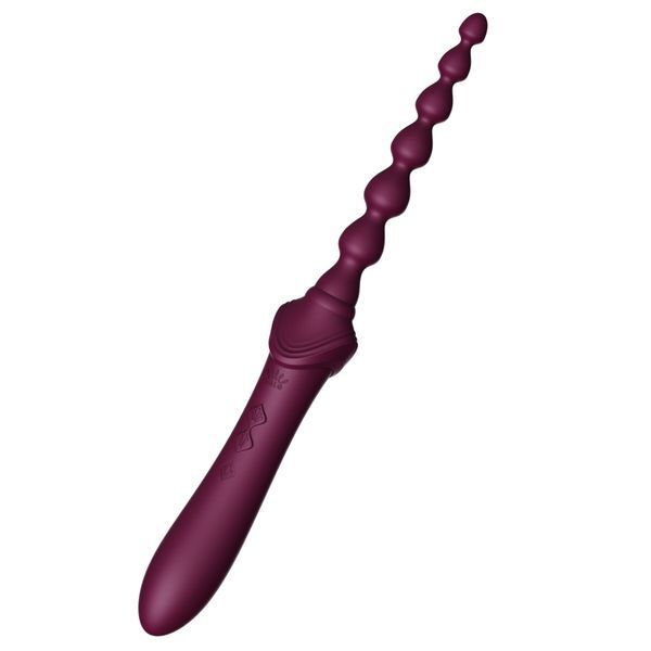Мультифункциональный вибратор Zalo &mdash; Bess 2 Velvet Purple, 4 насадки, подогрев SO8237 фото