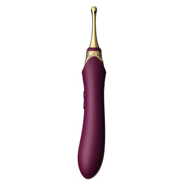 Мультифункциональный вибратор Zalo &mdash; Bess 2 Velvet Purple, 4 насадки, подогрев SO8237 фото