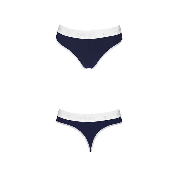 Спортивные трусики-стринги Passion PS007 PANTIES L, navy blue SO4251 фото