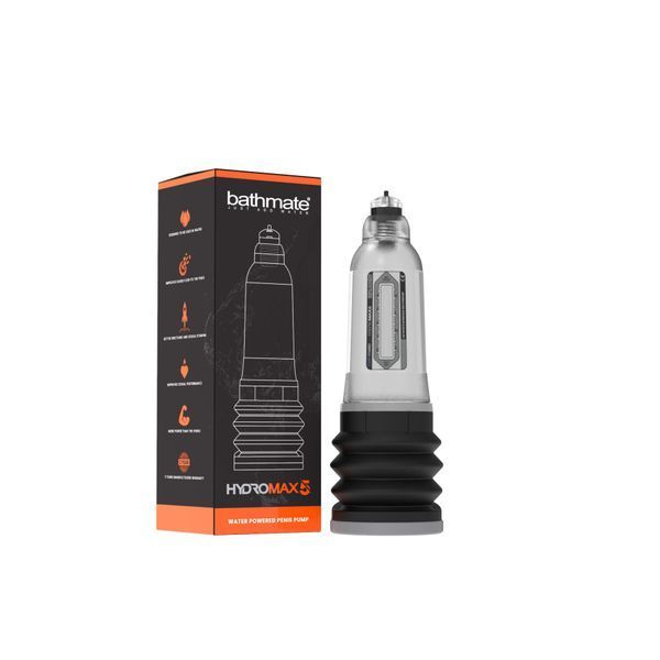 Гидропомпа Bathmate Hydromax 5 Clear, для члена длиной от 7,5 до 12,5 см, диаметр до 4,5 см HM-20-CC фото