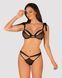 (SALE) Напівпрозорий еротичний комплект Obsessive Obsessivia 2-pcs set black S/M, бюстгальтер та трусики, а SO7297 фото 1
