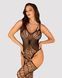 (SALE) Ажурний бодістокінг під павутину Obsessive Bodystocking G325 black S/M/L, чорний, комбінезон, імітац SO7247 фото 1