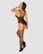(SALE) Ажурний бодістокінг під павутину Obsessive Bodystocking G325 black S/M/L, чорний, комбінезон, імітац SO7247 фото 4
