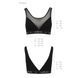 Топ з прозорою вставкою Passion PS002 TOP S, black SO4201 фото 6