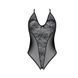 Боді з ажурним декором та відкритим кроком Passion URSULA BODY S/M, black SO5830 фото 3