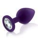 Набір силіконових анальних пробок із кристалом Rianne S: Booty Plug Set Purple, діаметр 3,2см, 3,5см, 4,2см SO3908 фото 4