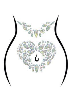 Стразы-украшения для тела Leg Avenue Novalie body jewels sticker, наклейки SO9179 фото