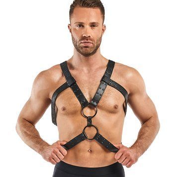 Портупея Bedroom Fantasies: Rocco Bondage Harness, черная SO8827 фото
