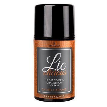 Гель для минета Sensuva Lic-o-licious Salted Caramel (50 мл), маслянистый, без сахара SO3201 фото