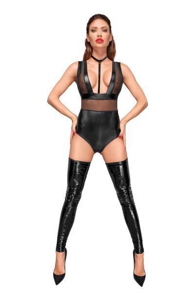Боди с мокрым эффектом Noir Handmade F183 Powerwetlook body, XXL SX0057 фото
