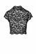Топ Noir Handmade F303 Essence, S, black, кружевной, короткий рукав, воротник-стойка SX0255 фото 4