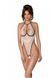 Боди с доступом Passion CHIKA BODY XXL/XXXL, cream SO9697 фото 1