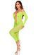 Бодистокинг Leg Avenue Crotchless Footless Lingerie Bodystocking One Size Neon Green SX2777 фото 4