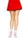 Шкарпетки жіночі з полуничним принтом Leg Avenue Strawberry ruffle top anklets One size, мереживні м SO8583 фото 5