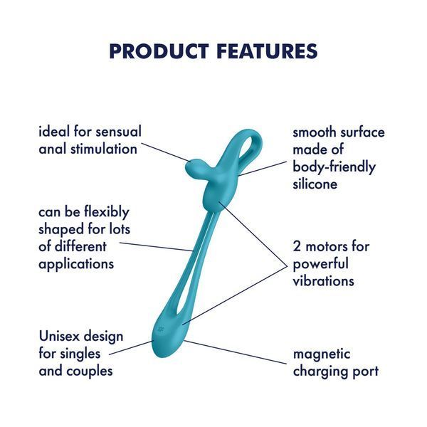 Мультивибратор Satisfyer Plug & Play 1, для нее и для него, 2 мотора SX0542 фото