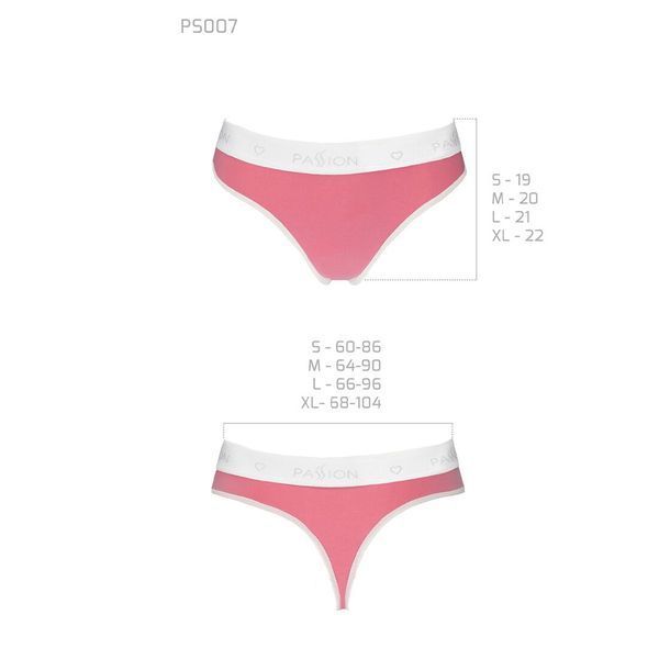 Спортивные трусики-стринги Passion PS007 PANTIES S, pink SO4257 фото