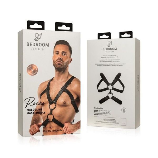 Портупея Bedroom Fantasies: Rocco Bondage Harness, чорна SO8827 фото