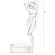 Бодистокинг Passion BS034 white, комбинезон, имитация боди и чулок PBS034W фото 4