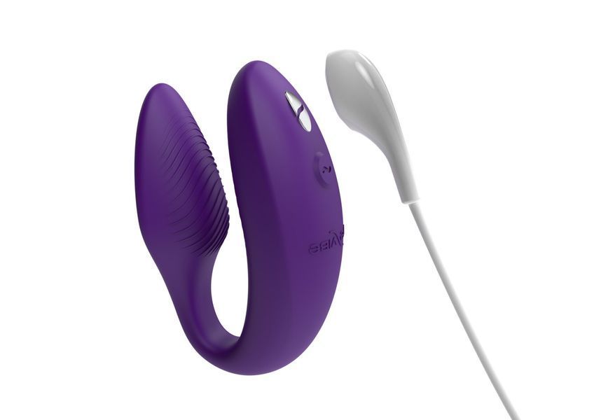 Смарт-вибратор для пар We-Vibe Sync 2 Purple, 10 виброрежимов, пульт ДУ SO8762 фото