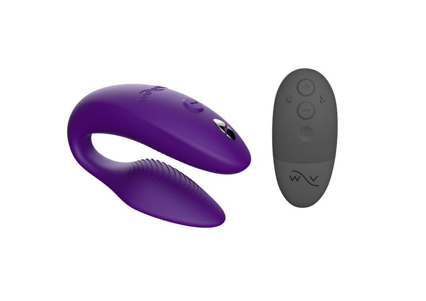 Смарт-вибратор для пар We-Vibe Sync 2 Purple, 10 виброрежимов, пульт ДУ SO8762 фото