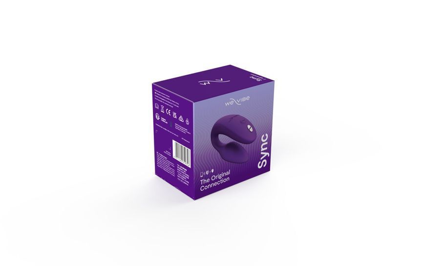 Смарт-вибратор для пар We-Vibe Sync 2 Purple, 10 виброрежимов, пульт ДУ SO8762 фото