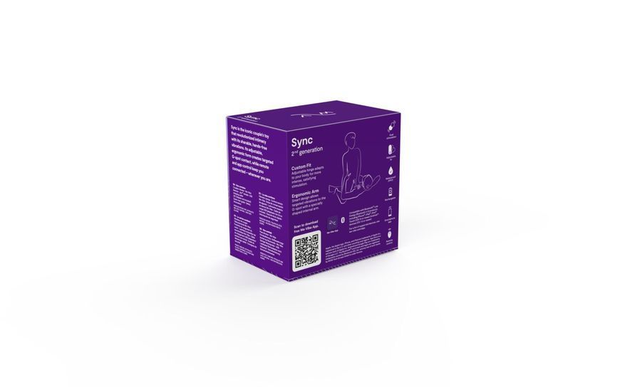 Смарт-вибратор для пар We-Vibe Sync 2 Purple, 10 виброрежимов, пульт ДУ SO8762 фото