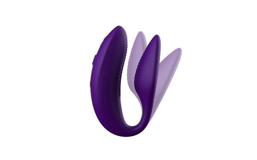 Смарт-вибратор для пар We-Vibe Sync 2 Purple, 10 виброрежимов, пульт ДУ SO8762 фото