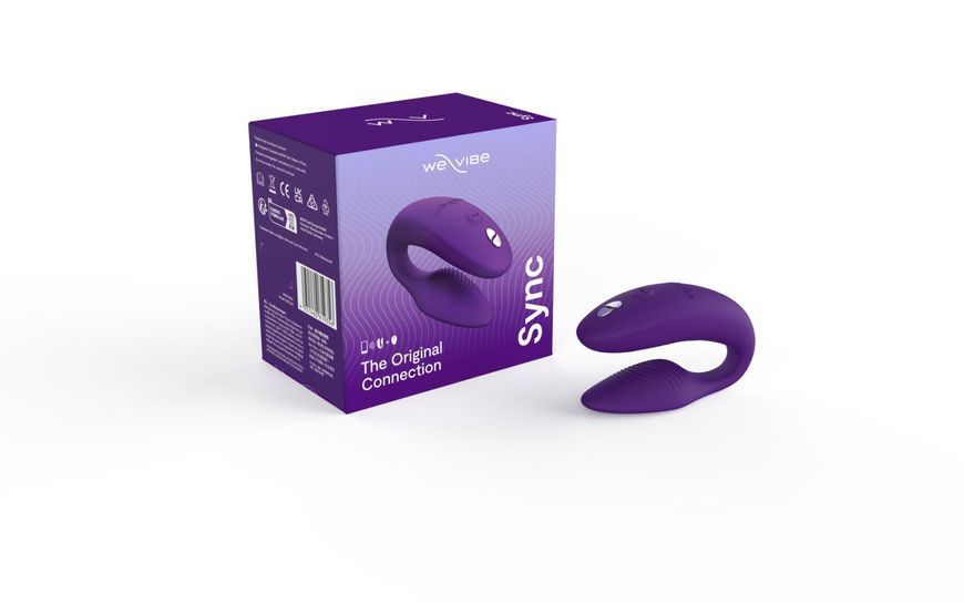 Смарт-вибратор для пар We-Vibe Sync 2 Purple, 10 виброрежимов, пульт ДУ SO8762 фото