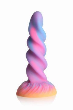 Фэнтезийный фаллоимитатор Creature Cocks Glow-in-the-Dark Unicorn Dildo, светится в темноте, 20,6 см SX2205 фото