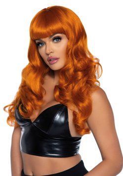 Волнистый парик Leg Avenue Misfit Long Wavy Wig Ginger, длинный, реалистичный вид, 61 см SO8012 фото