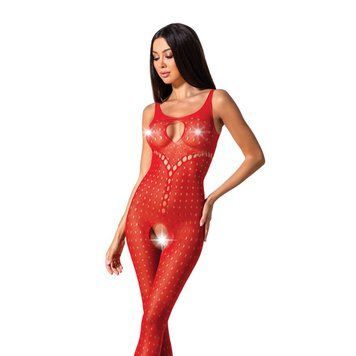 Бодістокінг з доступом до інтимних місць Passion BS078 red SO4724 фото