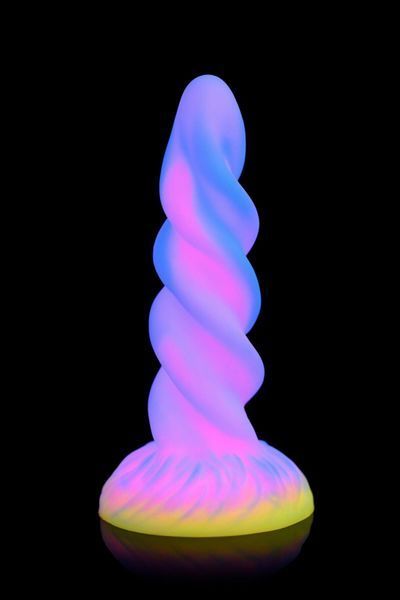 Фэнтезийный фаллоимитатор Creature Cocks Glow-in-the-Dark Unicorn Dildo, светится в темноте, 20,6 см SX2205 фото