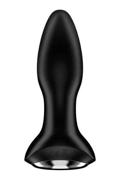 Анальная смарт вибропробка с жемчужным массажем Satisfyer Rotator Plug 2+ Black SO6279 фото