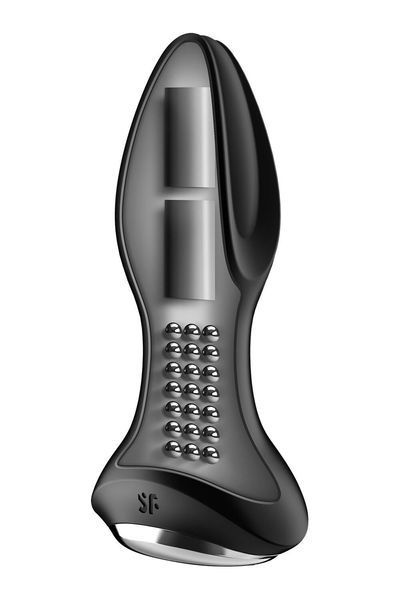 Анальная смарт вибропробка с жемчужным массажем Satisfyer Rotator Plug 2+ Black SO6279 фото
