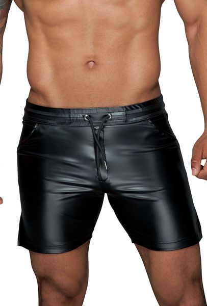 Чоловічі шорти з мокрим ефектом Noir Handmade H061 Powerwetlook shorts, 3XL SX0108 фото