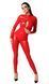 Комбінезон Noir Handmade F353 Red powerwetlook overall - S SX2010 фото 3