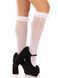 Гольфи ажурні Leg Avenue Sweetheart Ruffle Cuff Knee Highs, білі, малюнок-сердечка SX1049 фото 2