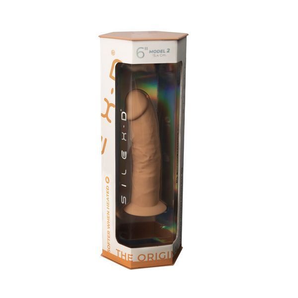 Фаллоимитатор SilexD Robby Caramel (MODEL 2 size 6in), двухслойный, силикон+Silexpan, диаметр 3,5см SO5019 фото