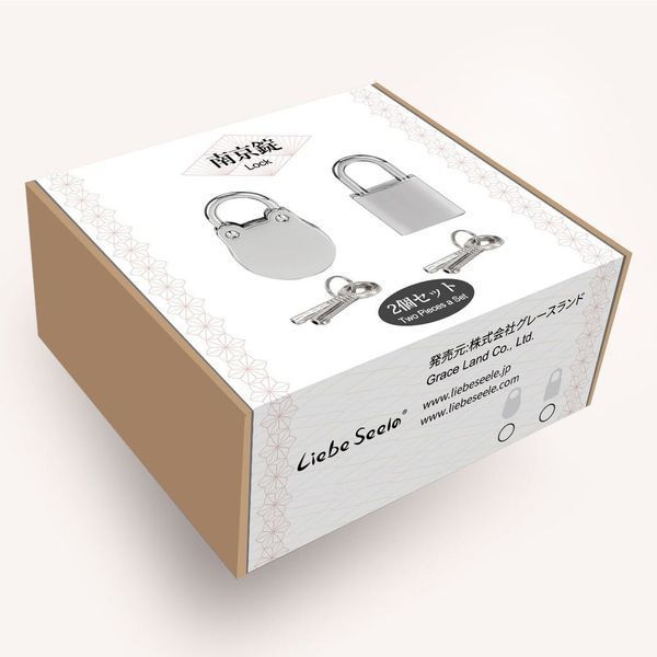 Замочек Liebe Seele Regular Padlock Silver (2 шт) SX1680 фото